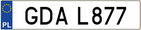 Trailer License Plate